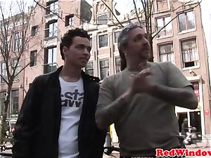 Real amsterdam prostitute pussylicked and drilled